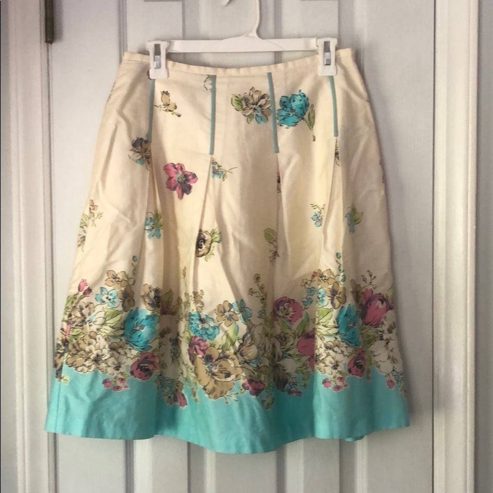 Oscar Spring Floral A-line Skirt - Size 6